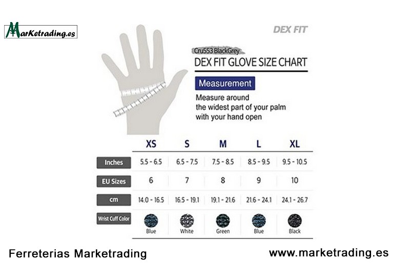 Guantes Anticortes de Nivel 5 Cru553 Dex Fit_4