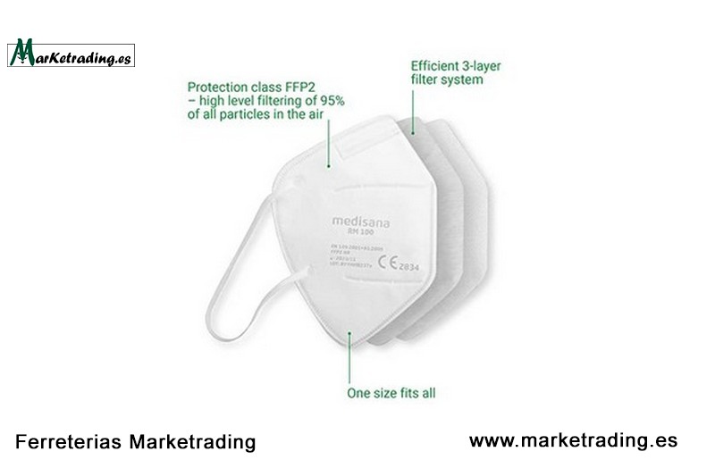 Mascarillas de protecciónFFP2 NR Medisana Pack 25 ud _3