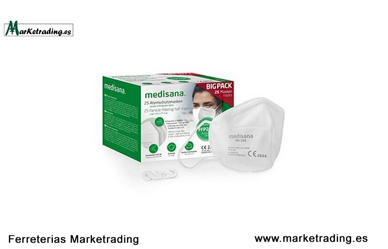Mascarillas de protecciónFFP2 NR Medisana Pack 25 ud
