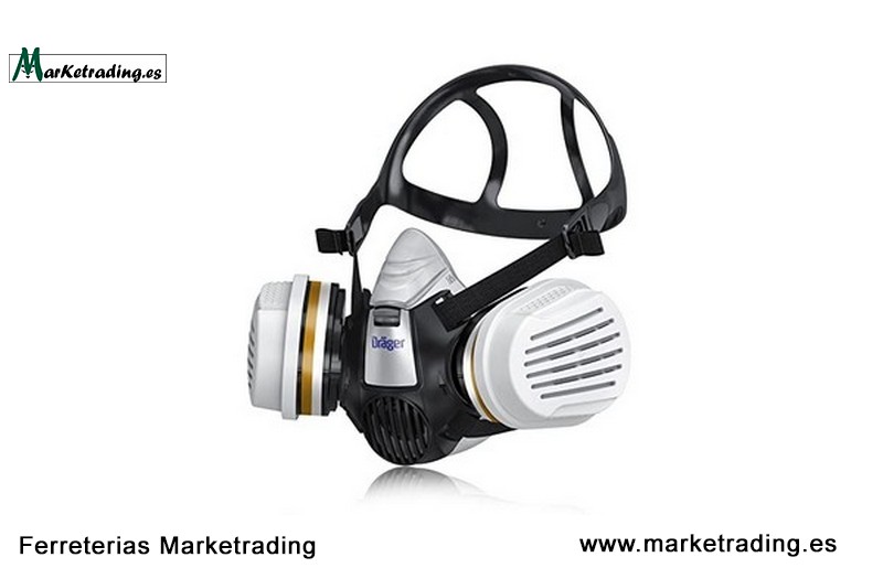 Respirador homologado de seguridad para pintura y agricultura Dräger